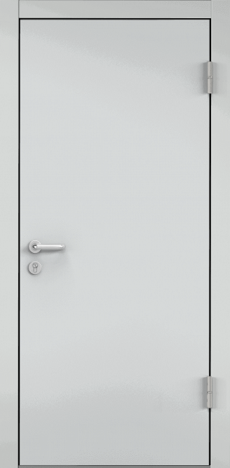 Дверь противопожарная EI 60, Порошково-полимерное покрытие, —, RAL 7035 серый в Брянске